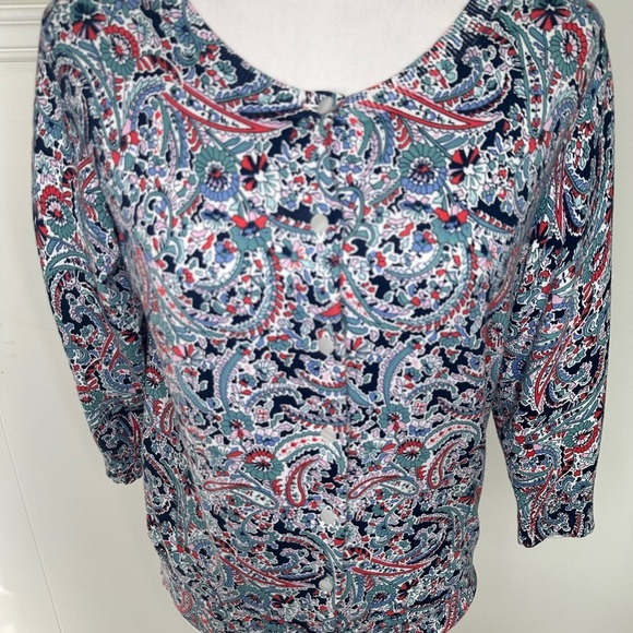 Talbots Button down Cardigan size LP - Picture 2 of 7